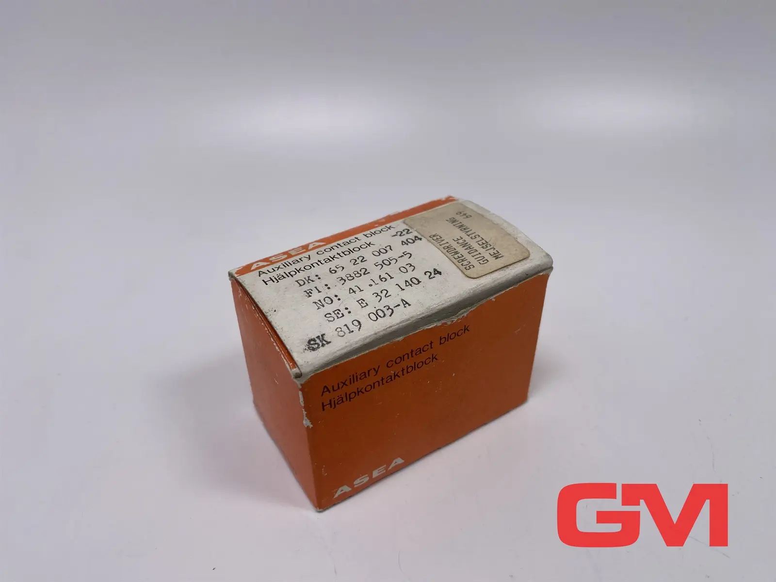 Produktfoto 1 von Asea Hilfsschalterblock SK 819 003-A auxiliary contact block 0,5A Hilfskontakt