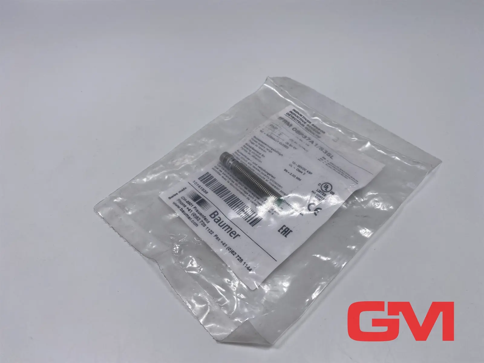 Produktfoto 1 von Baumer Näherungsschalter IFRM 08P37A1/S35L inductive proximity switch 10141536