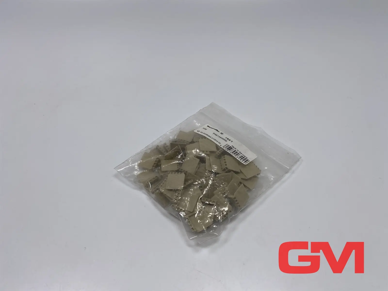 Produktfoto 1 von VE 100x Weidmüller Zubehör Klemmen TBS 1 teminal accessories 0367560000 Platte