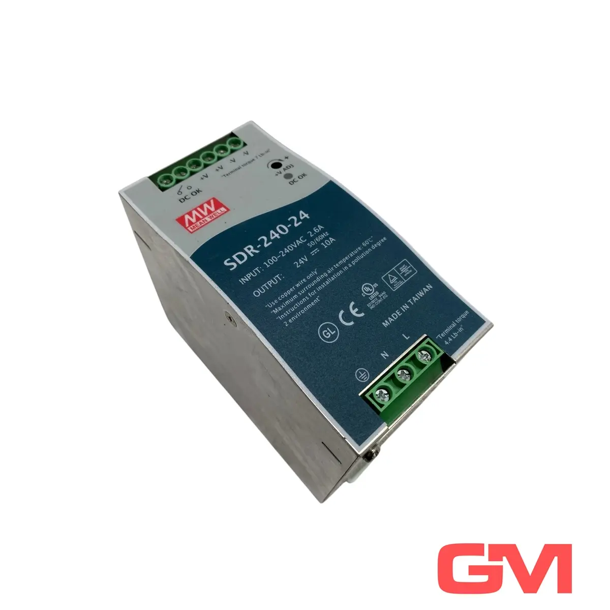 Produktfoto 1 von Mean Well Netzteil SDR-240-24 rail power supply 100-240VAC 24VDC 10A DIN-Schiene