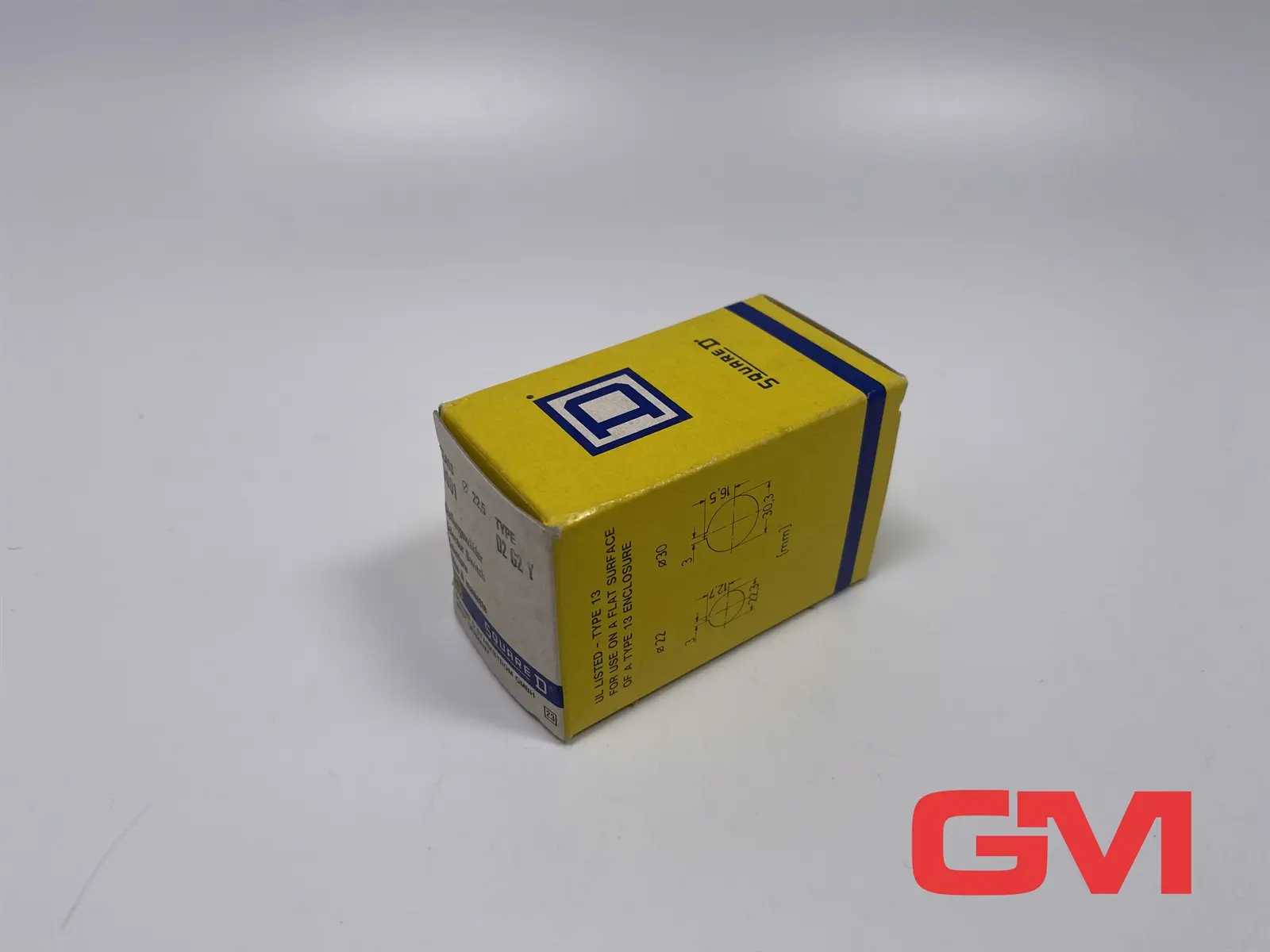 Produktfoto 1 von SquareD Stellungswächter D2 G2 Y selector switch gelb Class 9001 Schalter