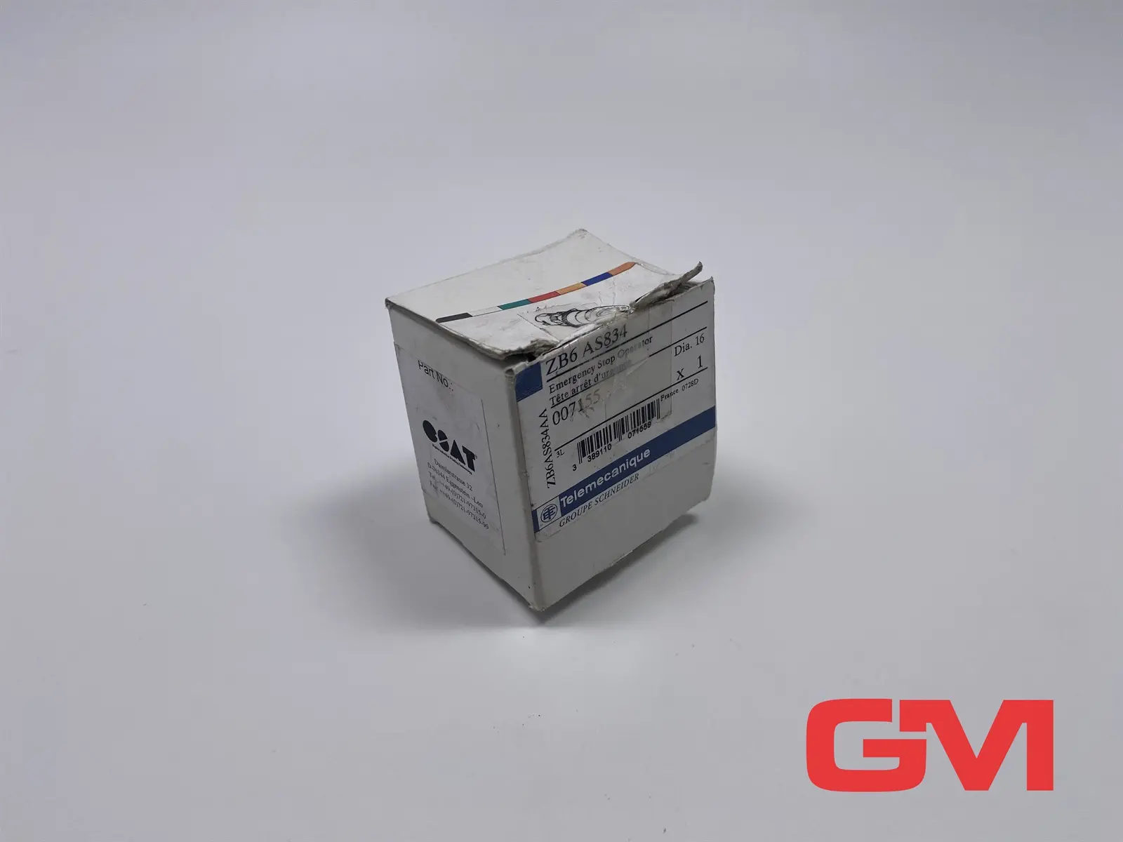 Produktfoto 1 von Telemecanique Pilzdrucktaster Not-Halt/Not-Aus ZB6AS834 emergency stop 007155