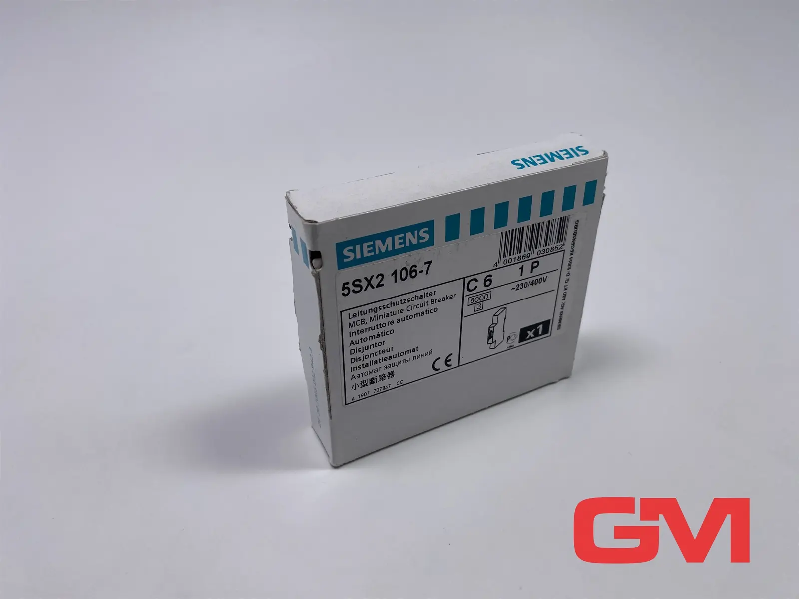 Produktfoto 1 von Siemens Leitungsschutzschalter 5SX2106-7 miniature circuit breaker T55 C6 1P