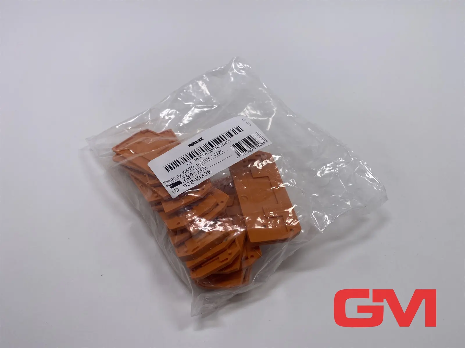 Produktfoto 1 von VE 22x Wago Abschluss-/Zwischenplatte 284-328 end-/intermediate plate orange