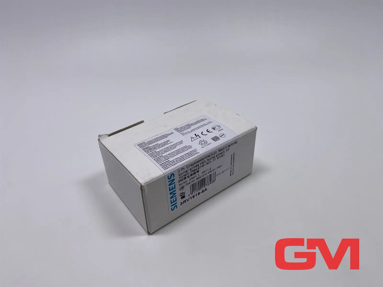 Produktfoto 1 von VE 4x Siemens 3-Phasen-Einspeiseklemme 3RV1915-5A 3-phase supply terminal 63 A