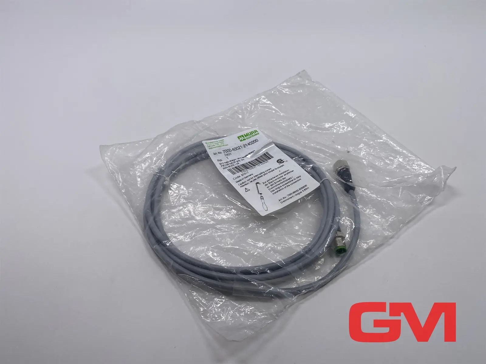 Produktfoto 1 von Murr Elektronik Verbindungsleitug 7000-40021-2140200 cable M12 St. 0°/M12 Bu. 0°