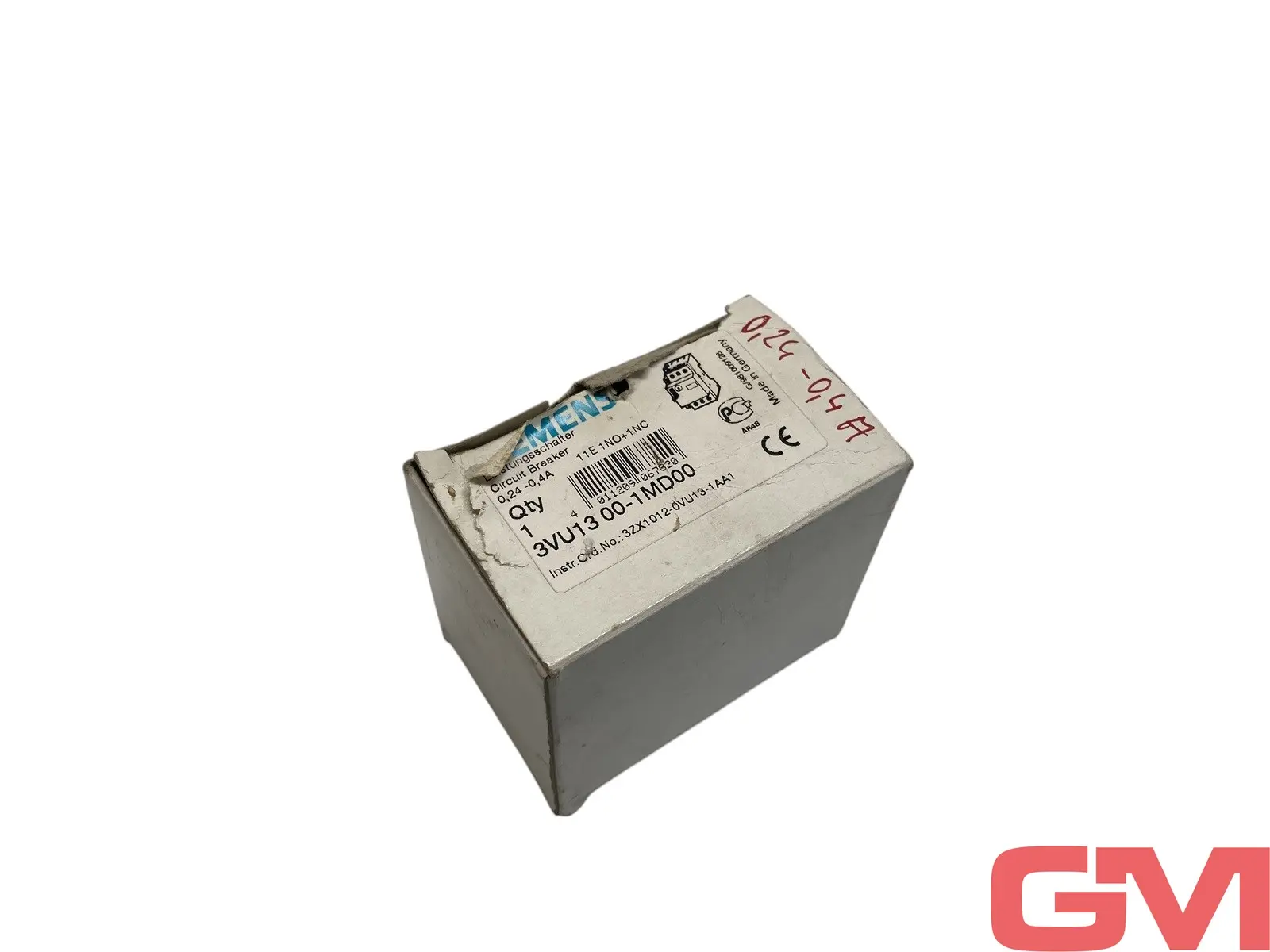 Produktfoto 1 von Siemens Leistungsschalter 3VU1300-1MD00 circuit breaker 0,24-0,4A 1NO+1NC