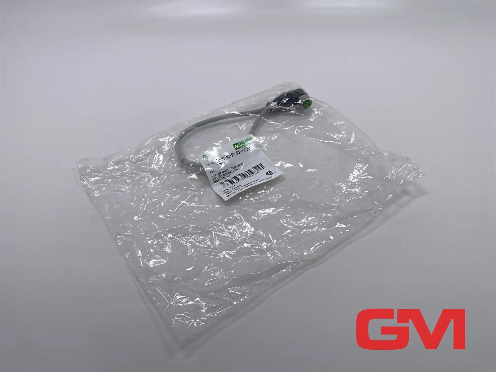 Produktfoto 1 von Murr Elektronik Kabel 7000-40121-2240030 cable M12 St. 0° / M12 Bu. 90° A-kod.