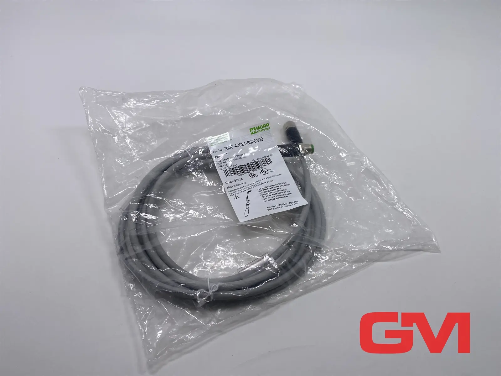Produktfoto 1 von Murr Elektronik Sensor-Aktor Kabel 7000-40021-8620300 cable M12 St. /M12 Bu. 0°