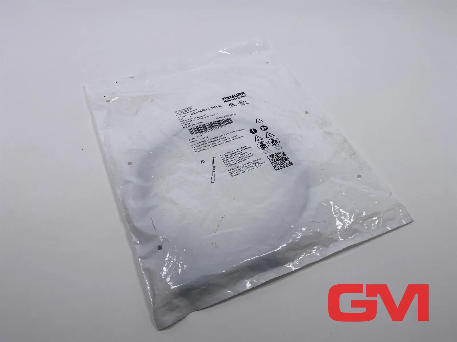 Produktfoto 1 von Murr Elektronik Kabel 7000-40581-2310100 cable M12 St. 0° / M8 Bu. 0° A-kod.