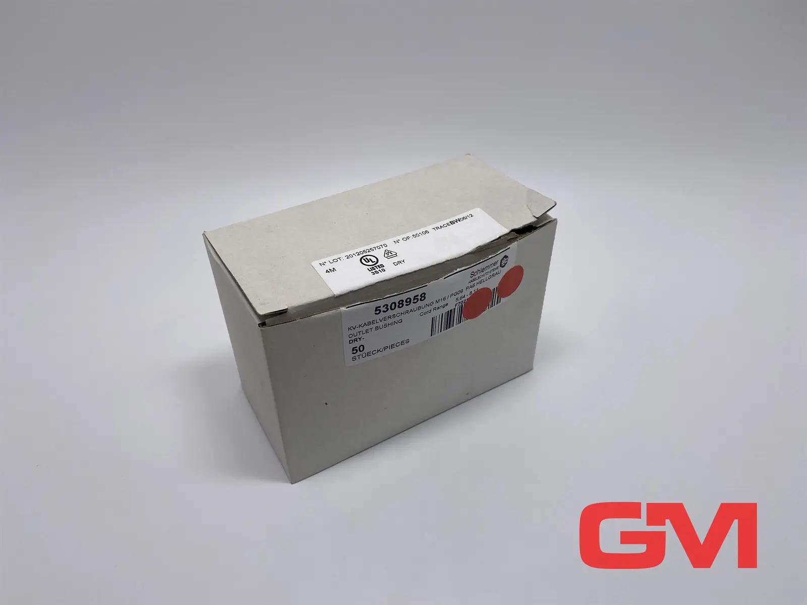 Produktfoto 1 von VE 50x Schlemmer Kabelverschraubung M16/PG09 F7021650 outlet bushing 5308958