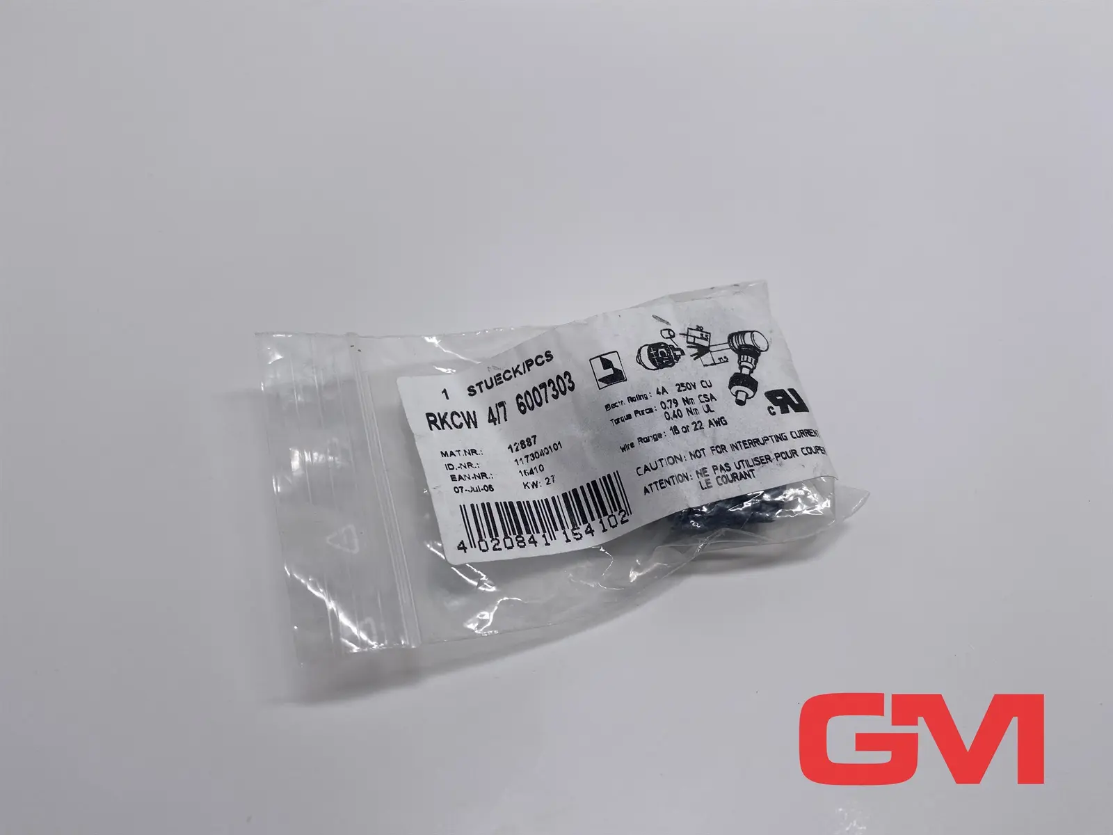 Produktfoto 1 von Lumberg Rundsteckverbinder RKCW 4/7 6007303 circular connector 12887 4P