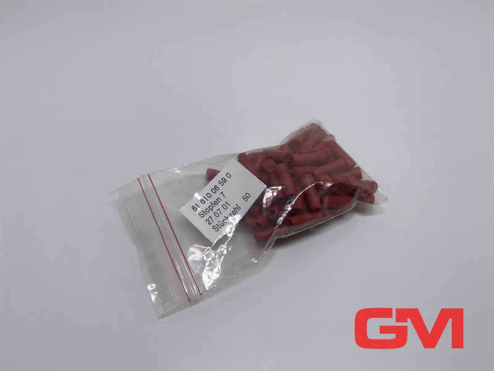 Produktfoto 1 von VE 50x Stahl Stopfen M32x1,5 8161/.-M32-97 plug 8161006590 Polyamid rot D 7mm