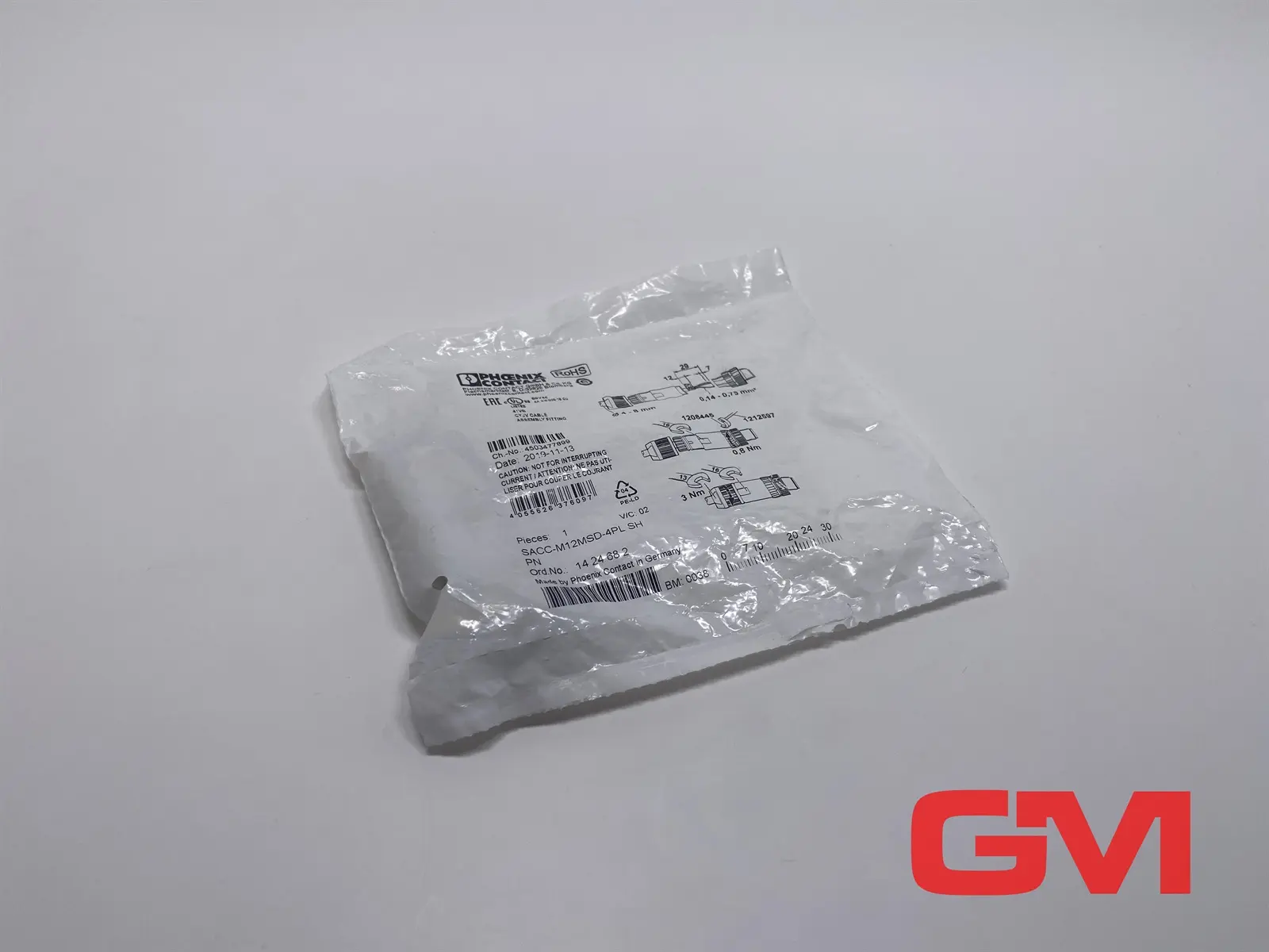 Produktfoto 1 von Phoenix Contact Steckverbinder SACC-M12MSD-4PL SH PN Connector 1424682 PROFINET