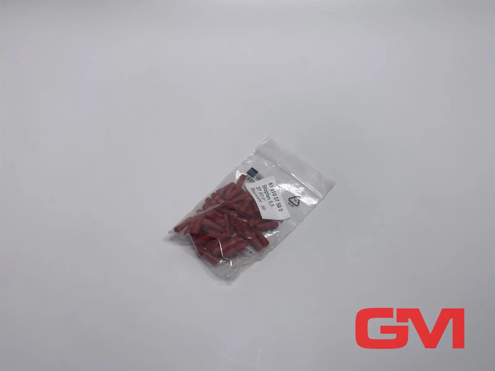VE 50x R. Stahl Stopfen 5,5 M25x1,5 blind plug 8161007590 Polyamid rot