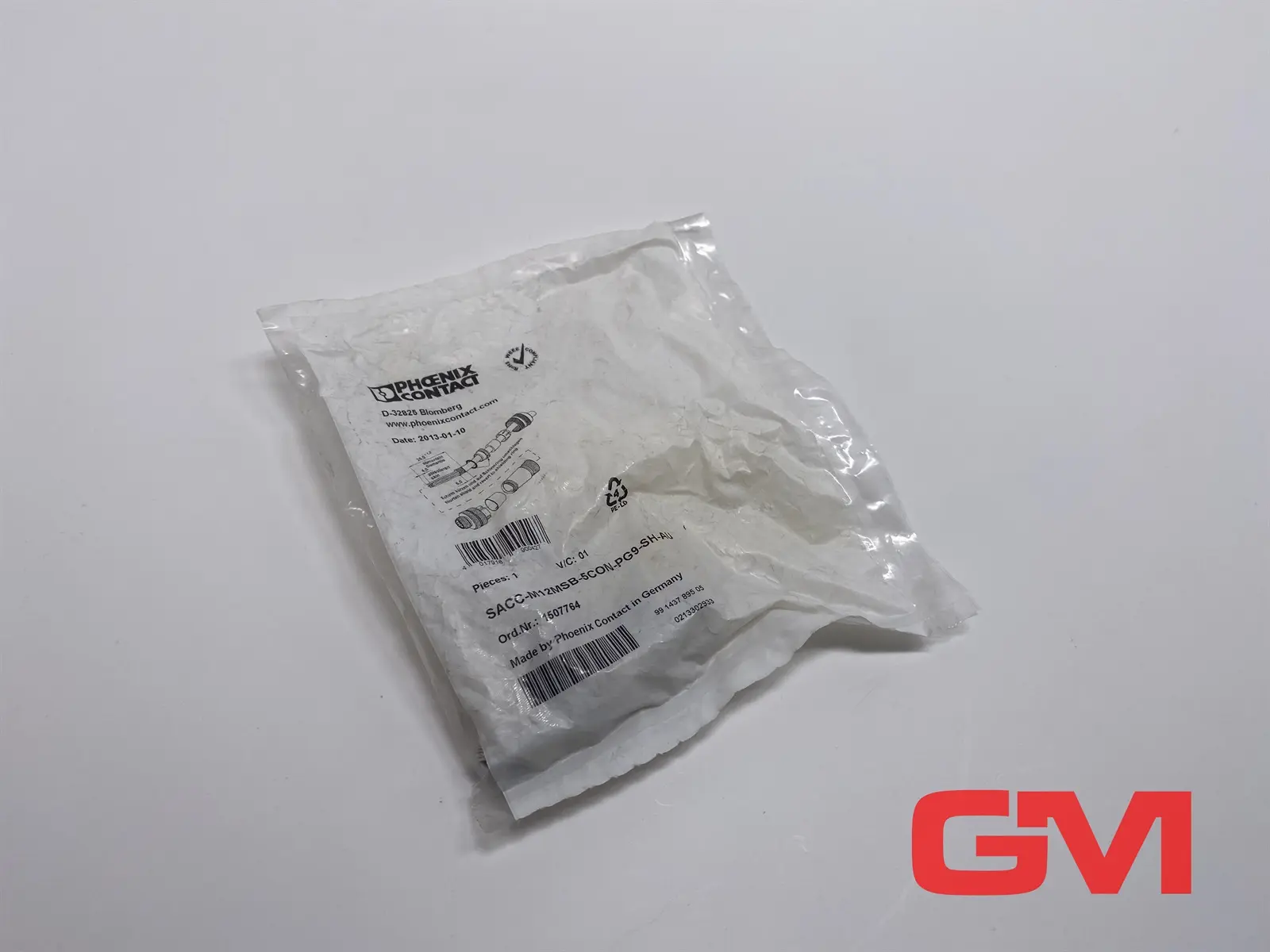 Produktfoto 1 von Phoenix Contact Datensteckverbinder SACC-M12MSB-5CON-PG9 SH AU connector 1507764