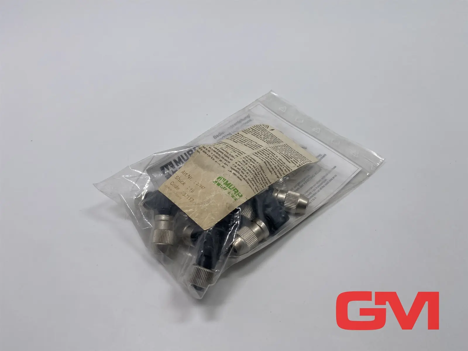 Produktfoto 1 von VE 10x Murr Elektronik Buchse 90° 27647 connector female M12 Bu. 90° A-kod.