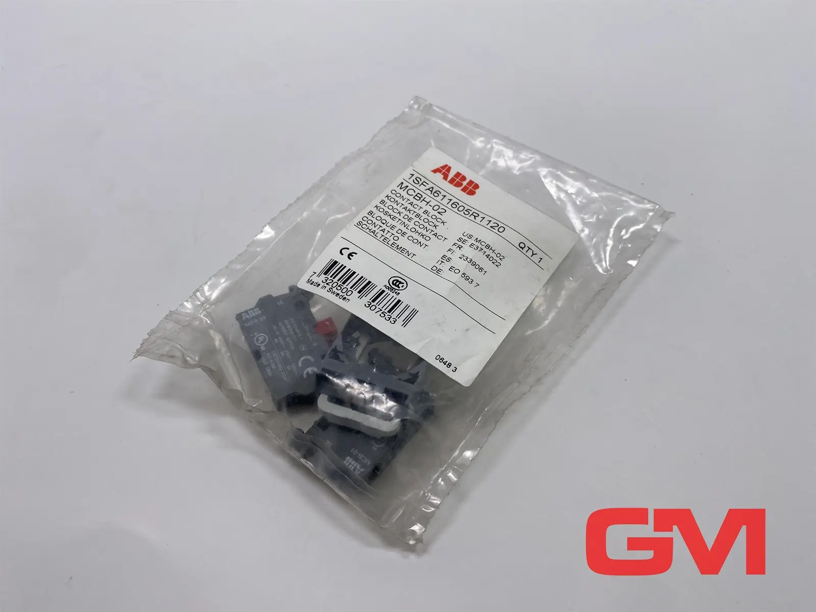 Produktfoto 1 von ABB Kontaktblock MCBH-02 contact block 2NC 1SFA611605R1120 Schalterblock