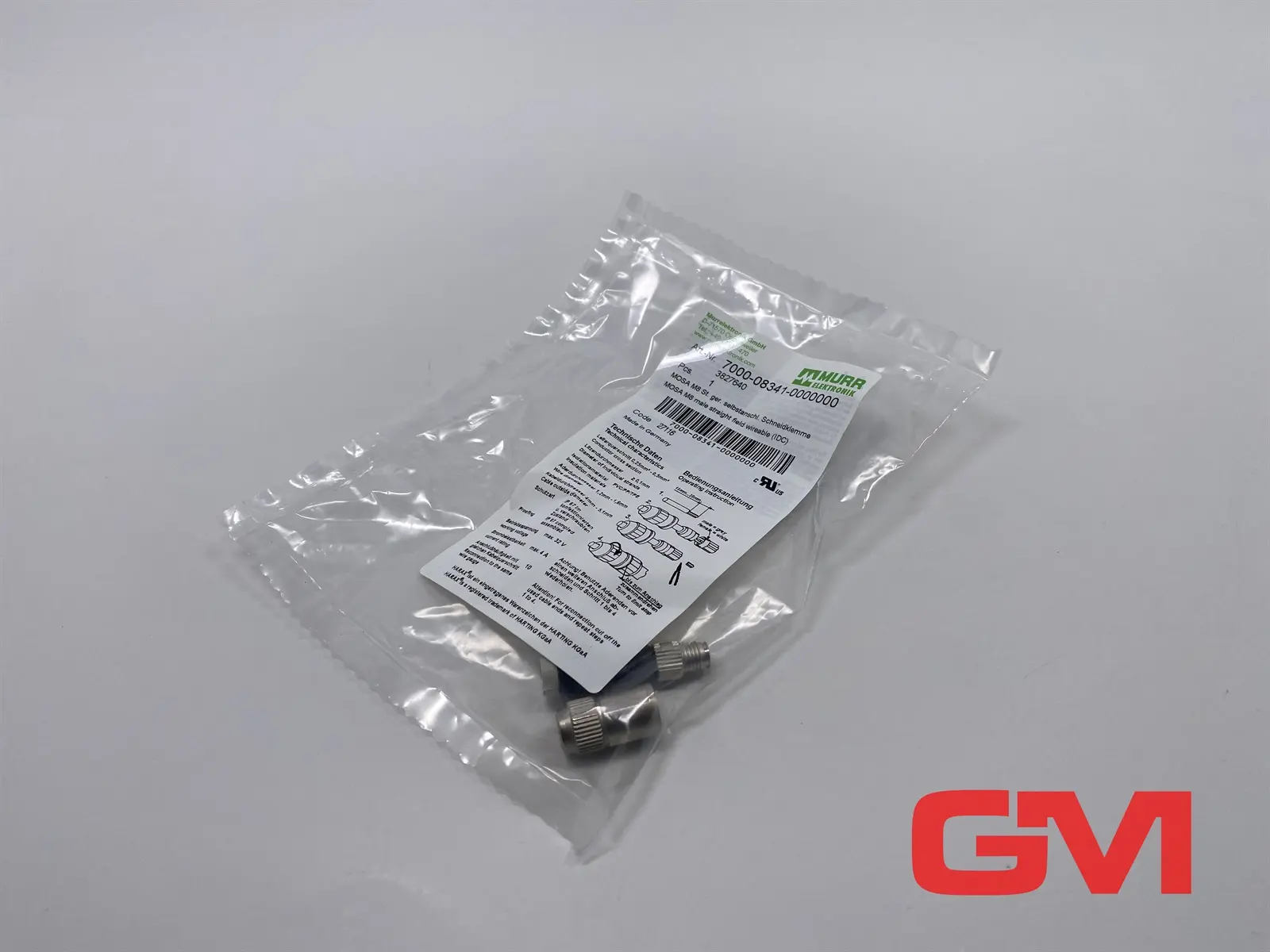 Produktfoto 1 von Murr Elektronik Stecker MOSA M8 7000-08341-0000000 male straight field 3827640