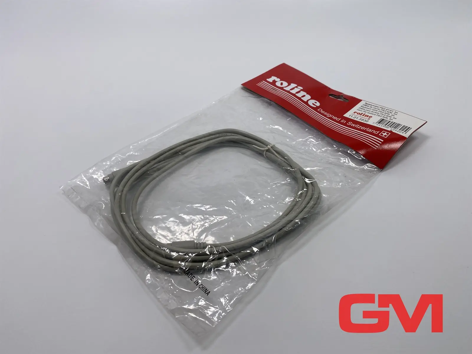 Produktfoto 1 von Roline Tastaturkabel PS/2 ST/ST 3,0m keyboard cable PS/2 M/M 11.01.5830