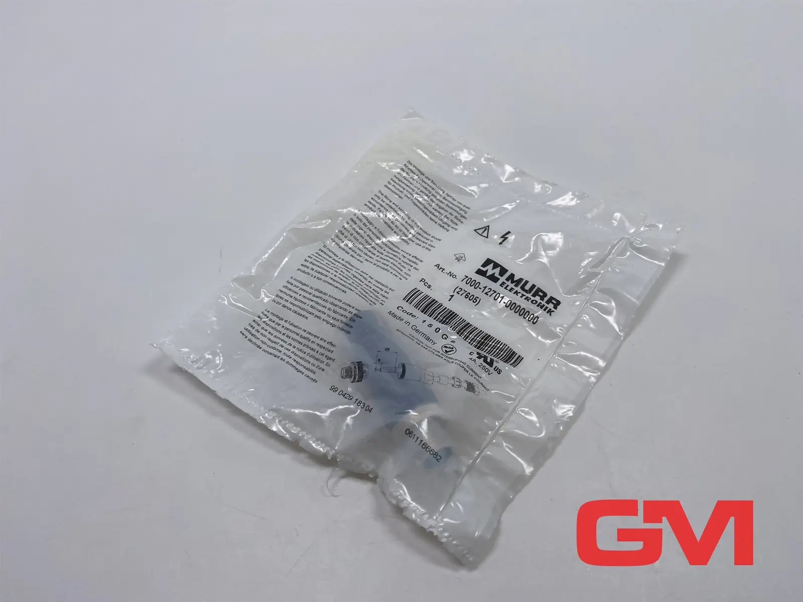 Produktfoto 1 von Murr Elektronik Stecker gerade 7000-12701-0000000 connector M12 St. 0° A-kod.