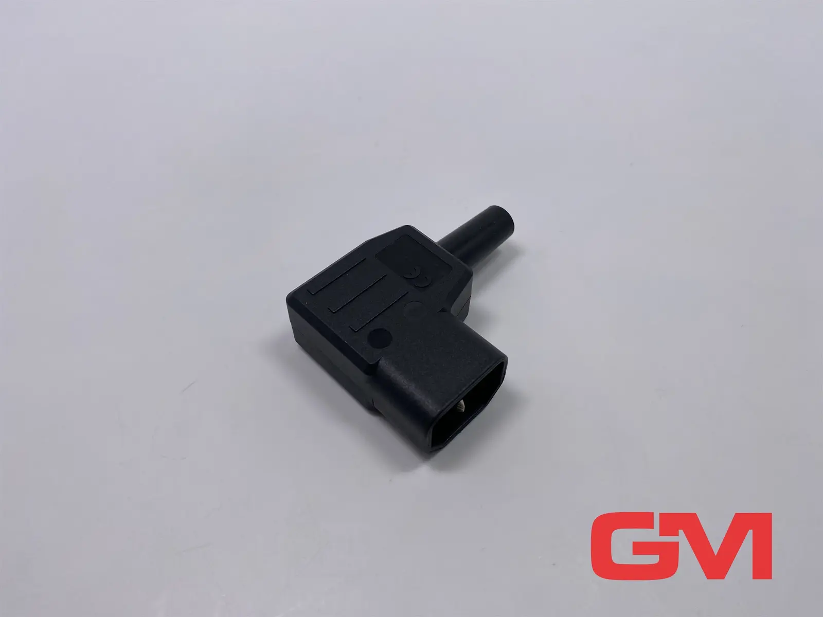 Kaiser Kaltgerätestecker 747 connector male angled 10/250VAC Steckverbinder