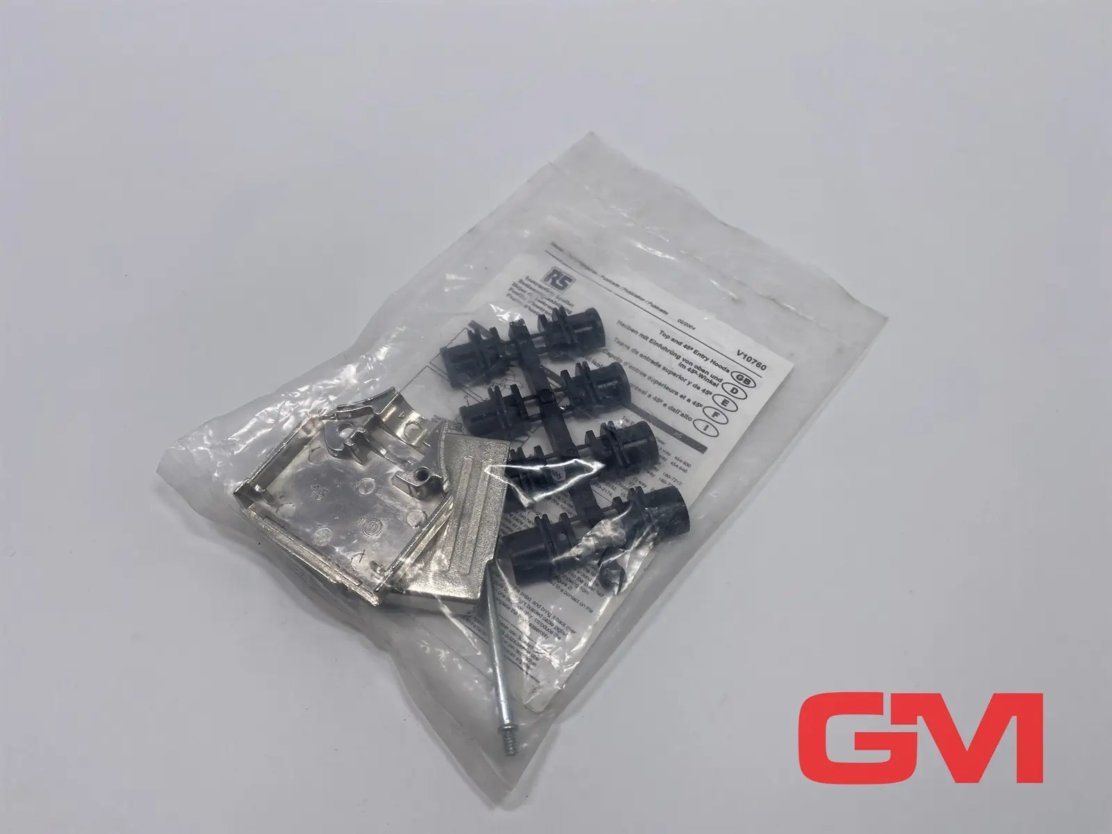 Produktfoto 1 von MH Connectors D-Sub-Gehäuse MHDTZK15-RA-PC-K top entry hood 454-930 Silber