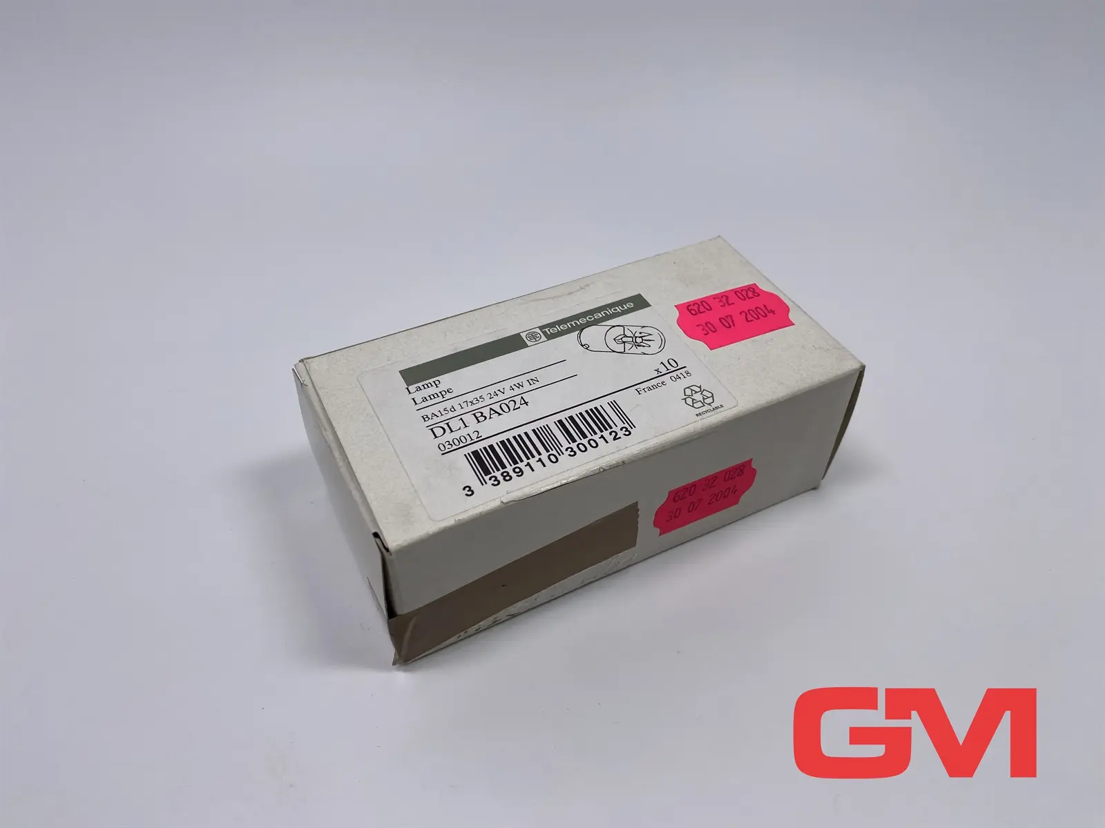 Produktfoto 1 von VE 10x Telemecanique Lampe DL1 BA024 lamp BA15d 17x35 24V 4W DL1BA024