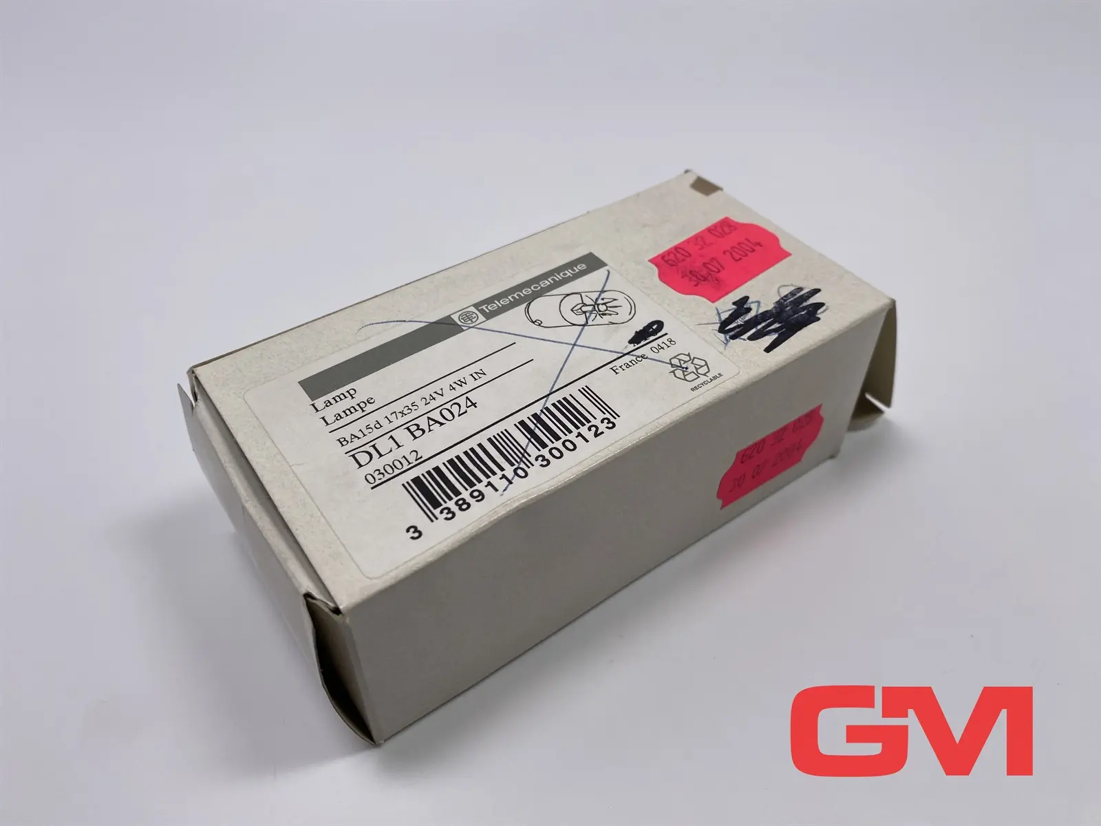 Produktfoto 1 von VE 3x Telemecanique Lampe DL1 BA024 lamp BA15d 17x35 24V 4W DL1BA024