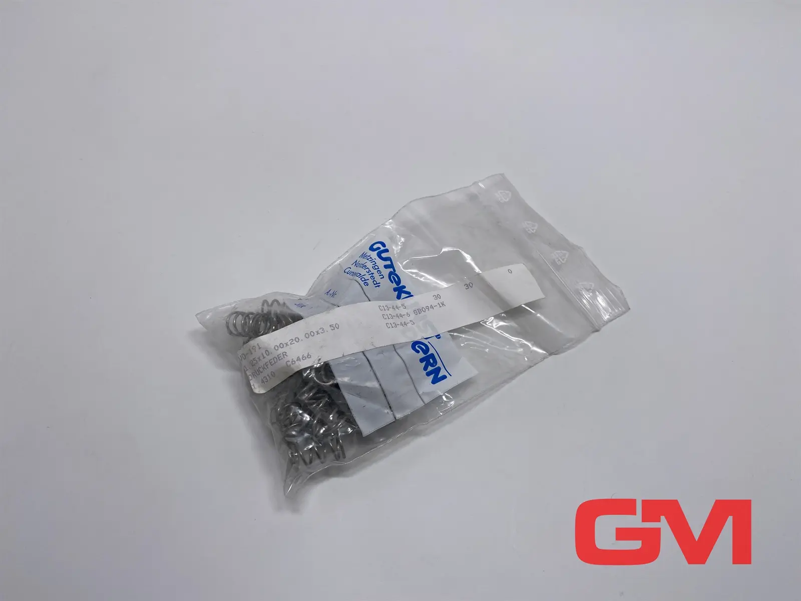 Produktfoto 1 von VE 30x Gutekunst Druckfeder VD-191 compression spring 1,25x10x20mm VD-191-1.4310