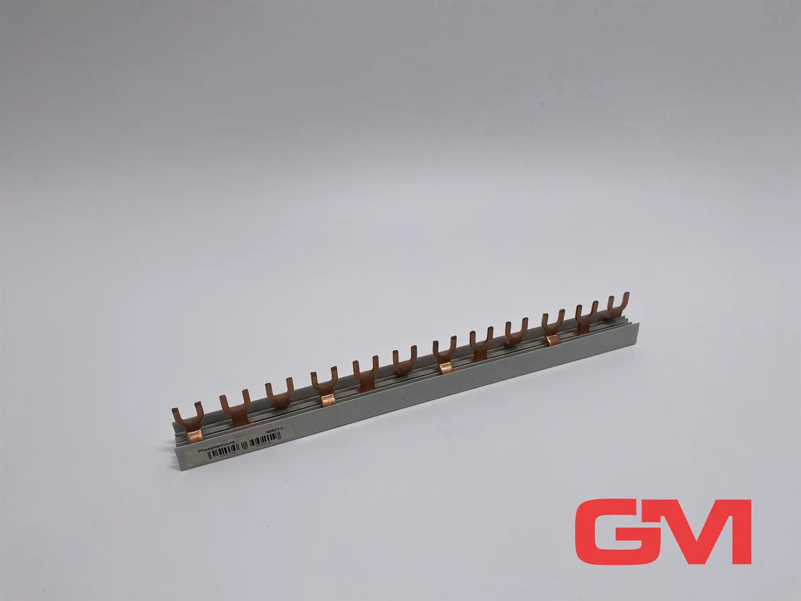 Produktfoto 1 von Hager Kammschiene 3-polig 40021L 3-phase busbar Gabelform für 12 Module