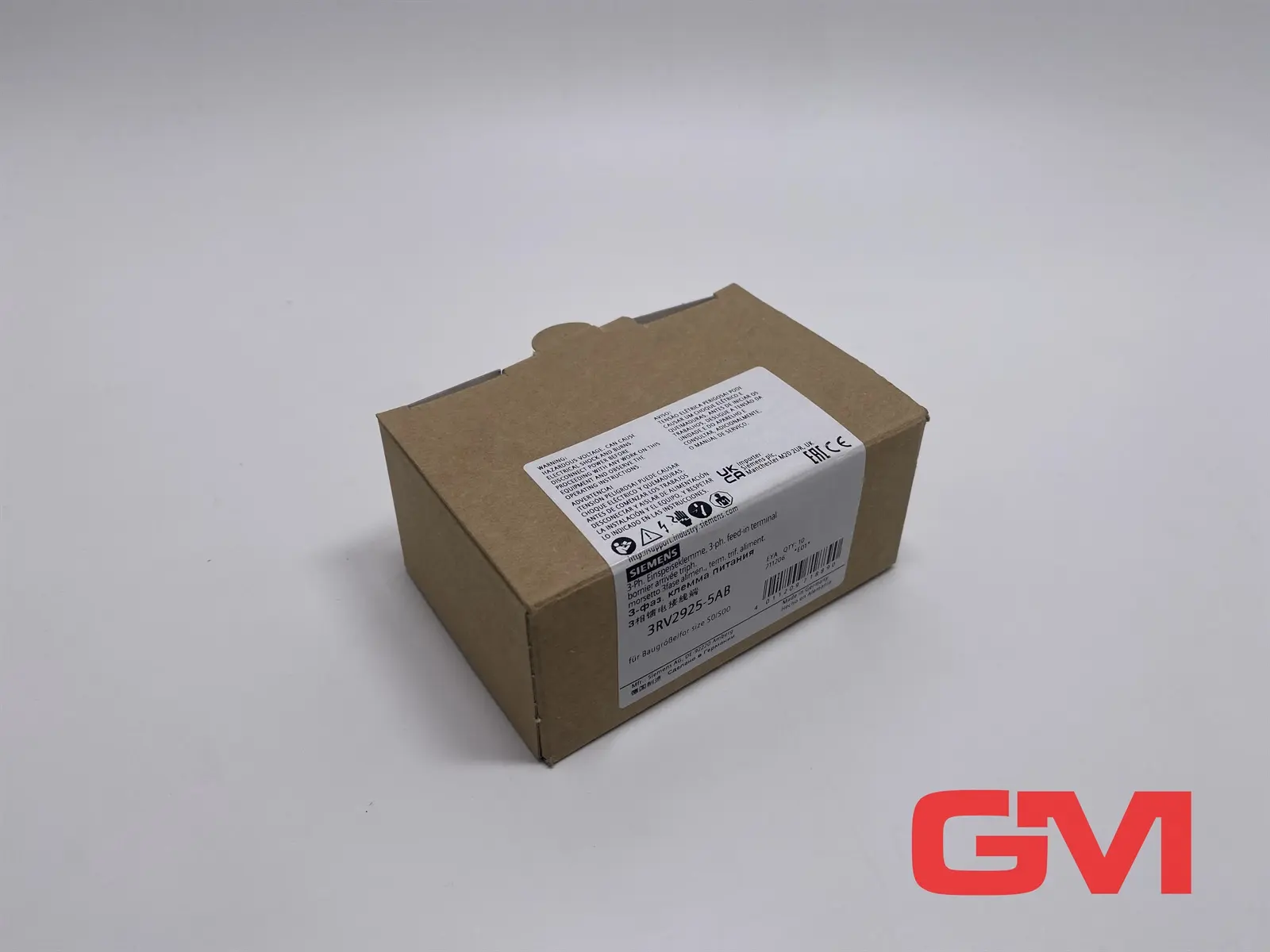 Produktfoto 1 von VE 10x Siemens 3-Phasen-Einspeisklemme 3RV2925-5AB 3-phase supply terminal