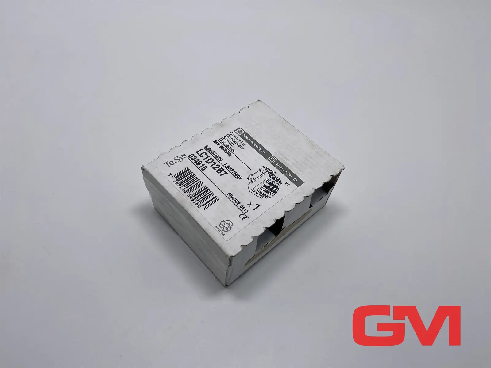 Produktfoto 1 von Telemecanique Leistungsschütz LC1D12B7 contactor 1NO + 1NC 24V 50/60Hz 034916