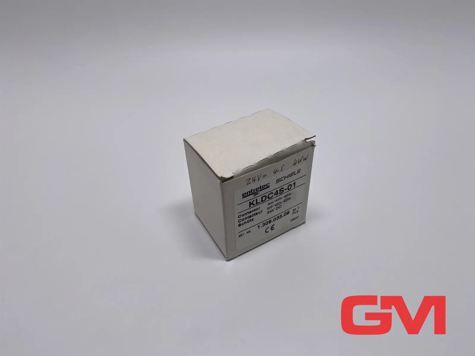 Produktfoto 1 von Entrelec Schiele Leistungsschütz KLDC4S-01 contactor 24V DC 1NC 1.309.035.06