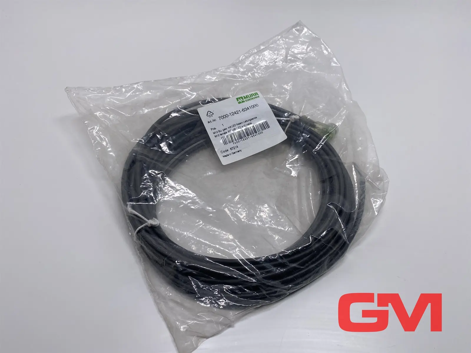 Produktfoto 1 von Murr Elektronik Kabelstecker 7000-12421-6341000 cable connector M12 Bu. 90°