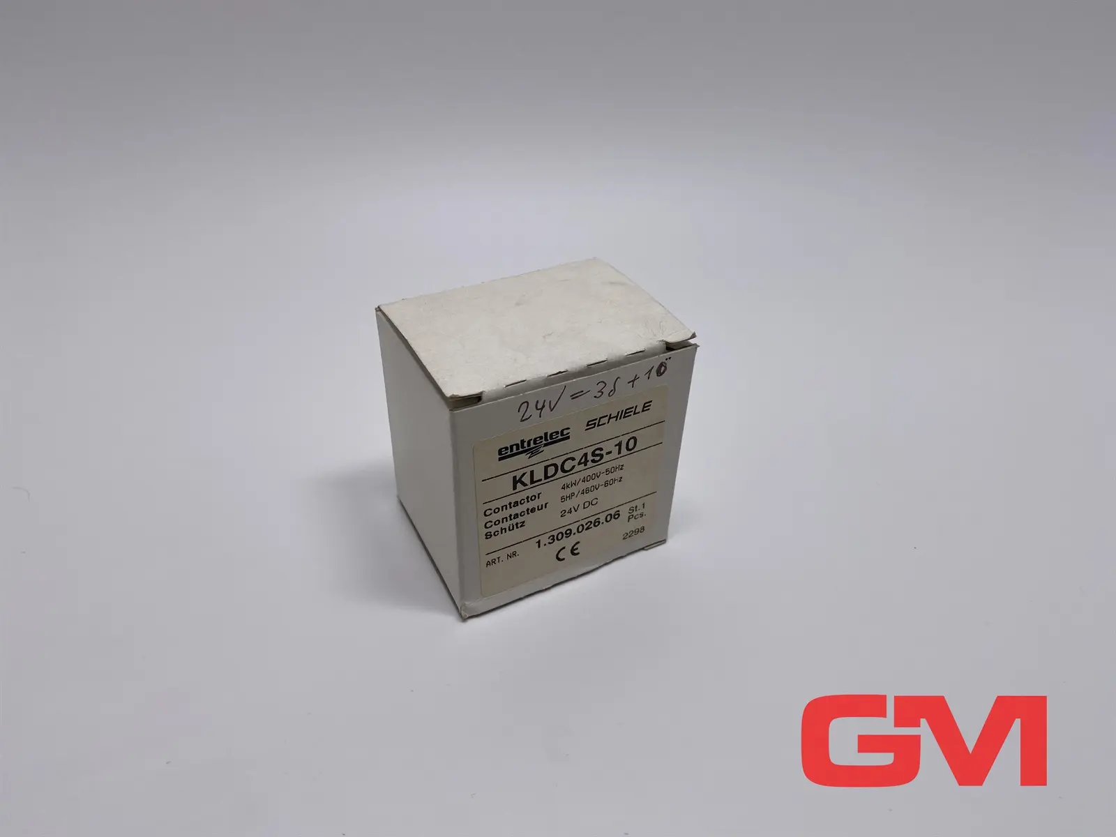 Produktfoto 1 von Entrelec Schiele Schütz KLDC4S-10 contactor 24V DC 1NO 1.309.026.06 Relais