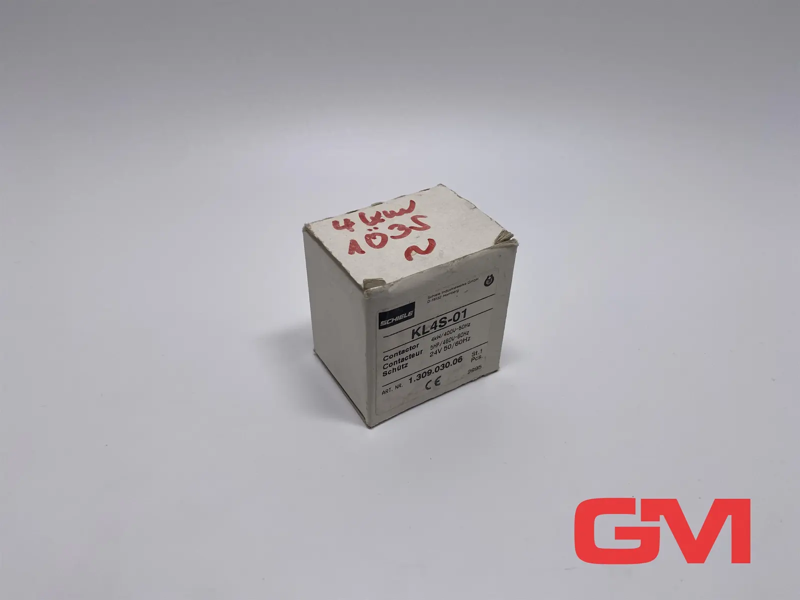 Produktfoto 1 von Schiele Schütz KL4S-01 contactor 24V 50/60Hz 1NC 20A 1.309.030.06 Relais