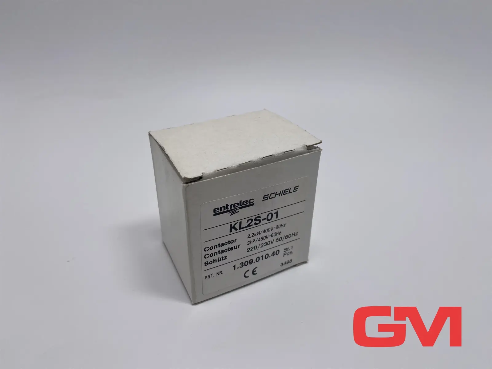 Produktfoto 1 von Entrelec Schiele Schütz KL2S-01 contactor 220/230V 50/60Hz 1NC 1.309.010.40
