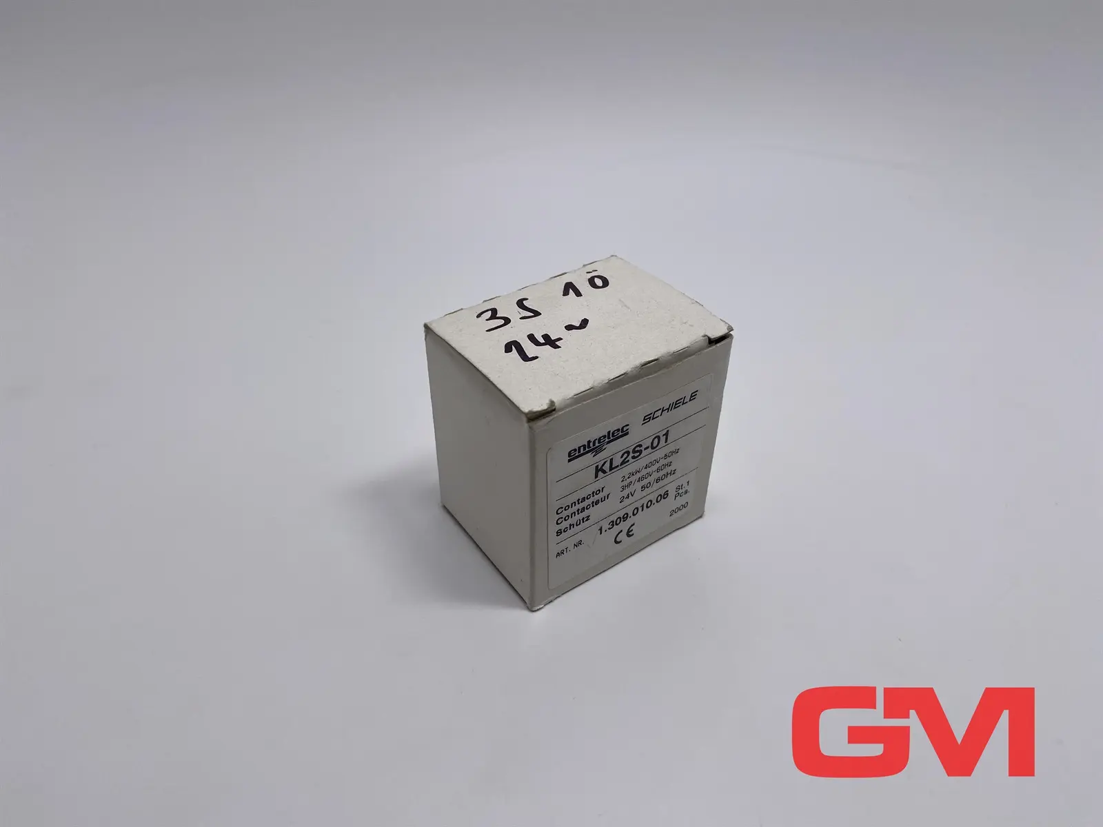 Produktfoto 1 von Entrelec Schiele Schütz KL2S-01 contactor 24V 50/60Hz 1NC 1.309.010.06