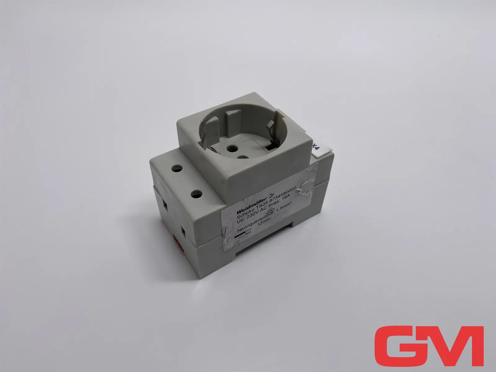 Produktfoto 1 von Weidmüller Schaltschranksteckdose SCHUKO TS35 socket outlet 8734580000