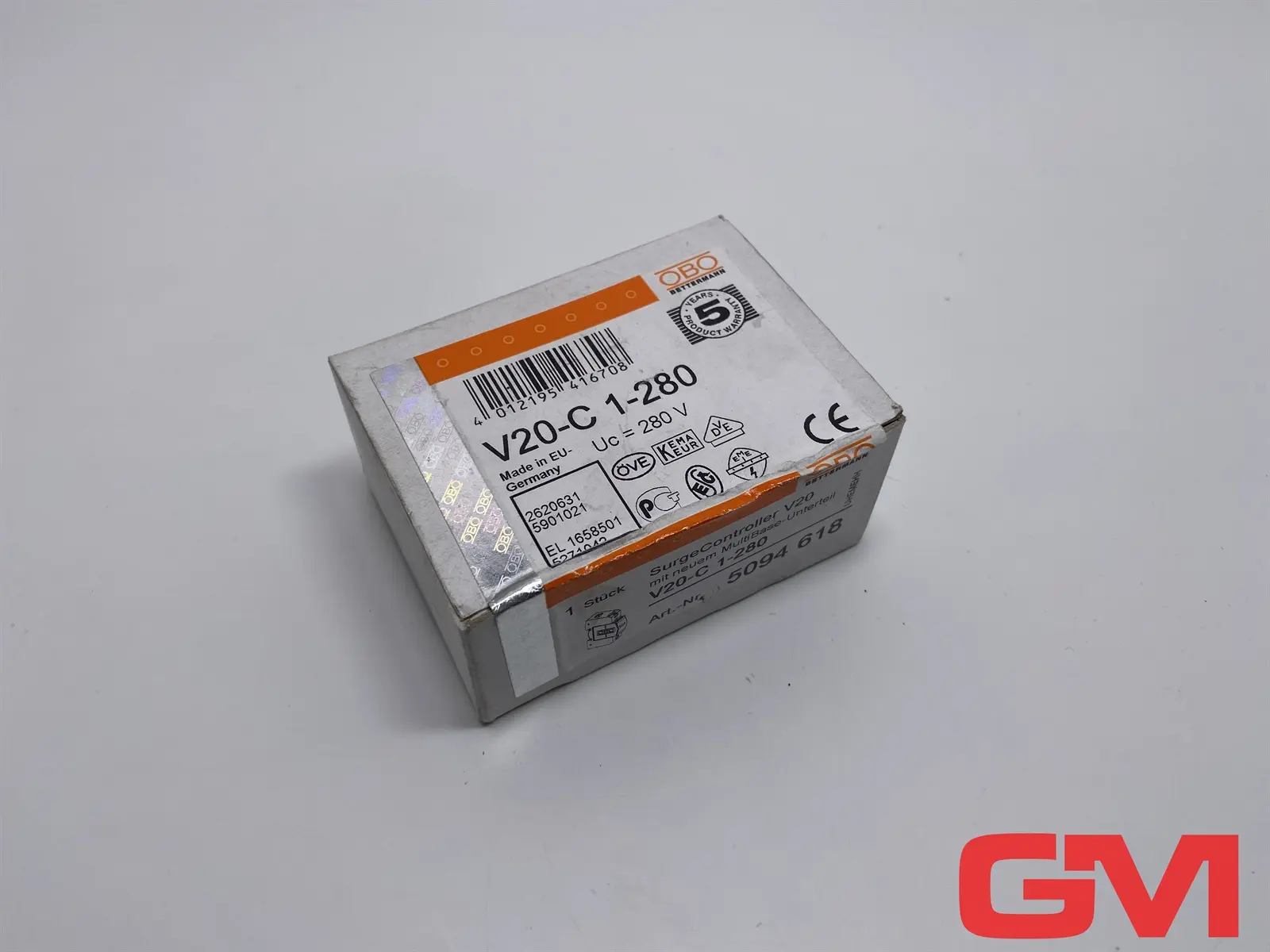Produktfoto 1 von OBO Bettermann Überspannungsableiter V20-C 1-280 surge controller V20 5094618