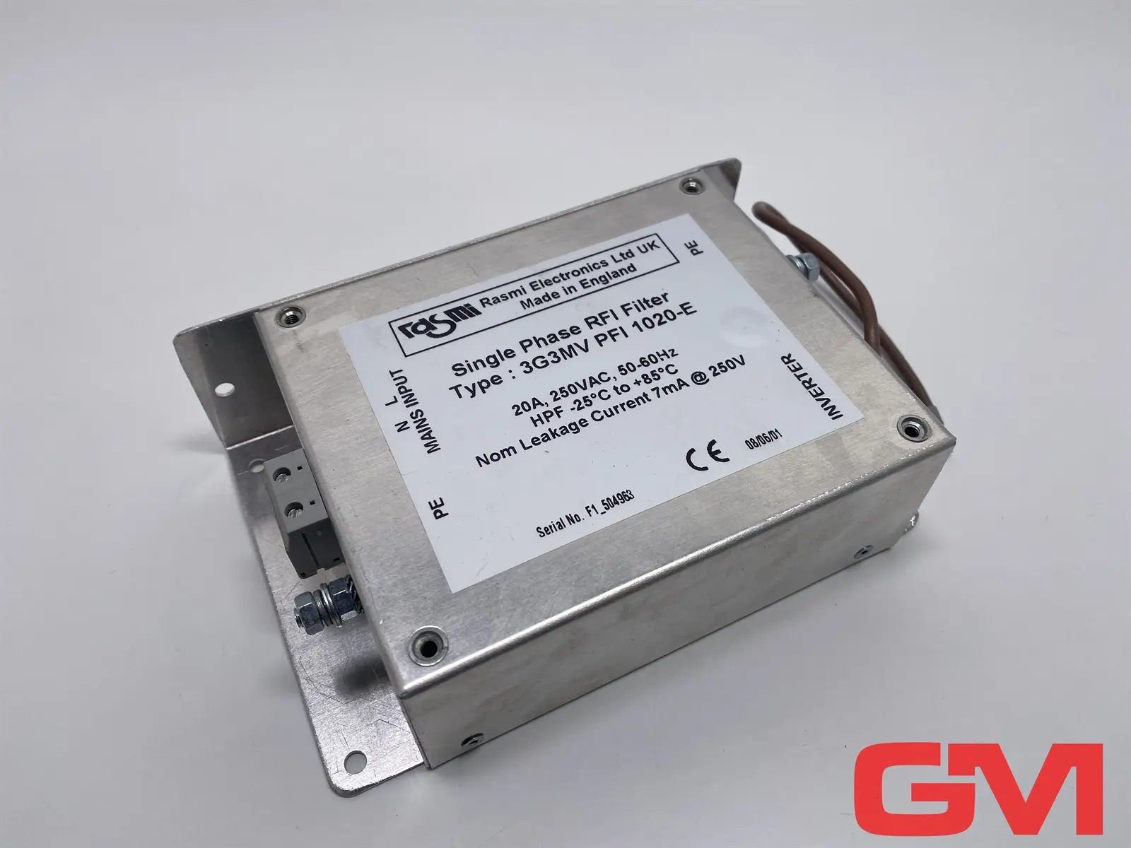 Rasmi Electronics Funkentstörfilter 3G3MV PFI 1020-E RFI filter 20A1ph 250V