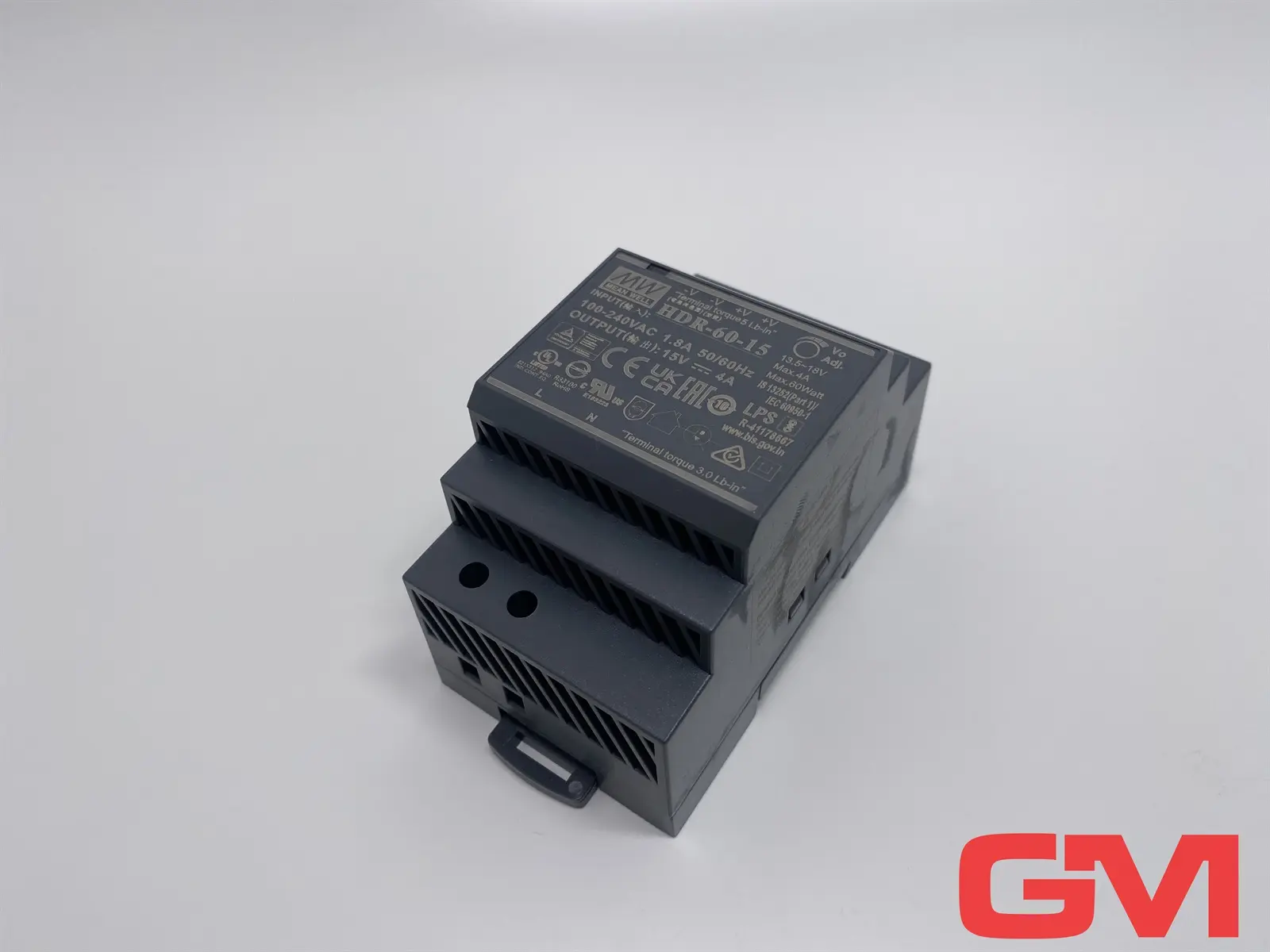 Produktfoto 1 von Mean Well Schaltnetzteil HDR-60-15 switching power supply 100-240VAC 1.8A