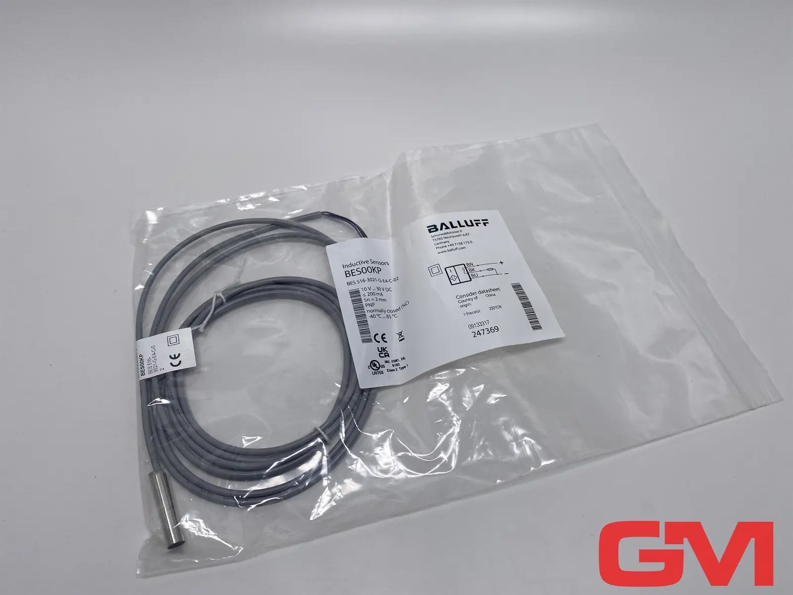 Produktfoto 1 von Balluf Induktiver Näherungsschalter BES00KP sensor BES 516-3021-G-E4-C-02