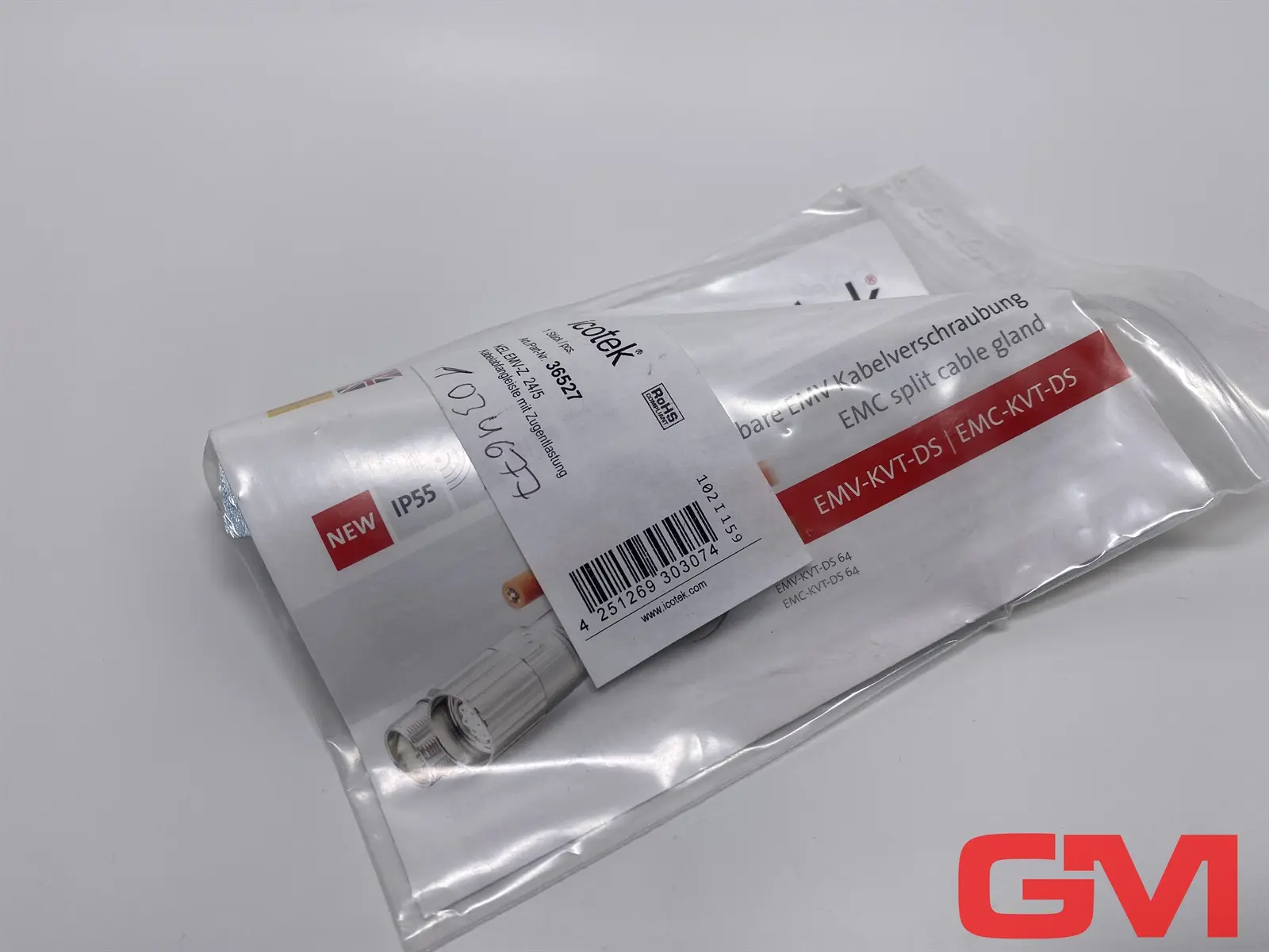 Produktfoto 1 von icotek Kabelabfangleiste KEL-EMV-Z 24/5 cable assembly 36527 mit Zugentlastung