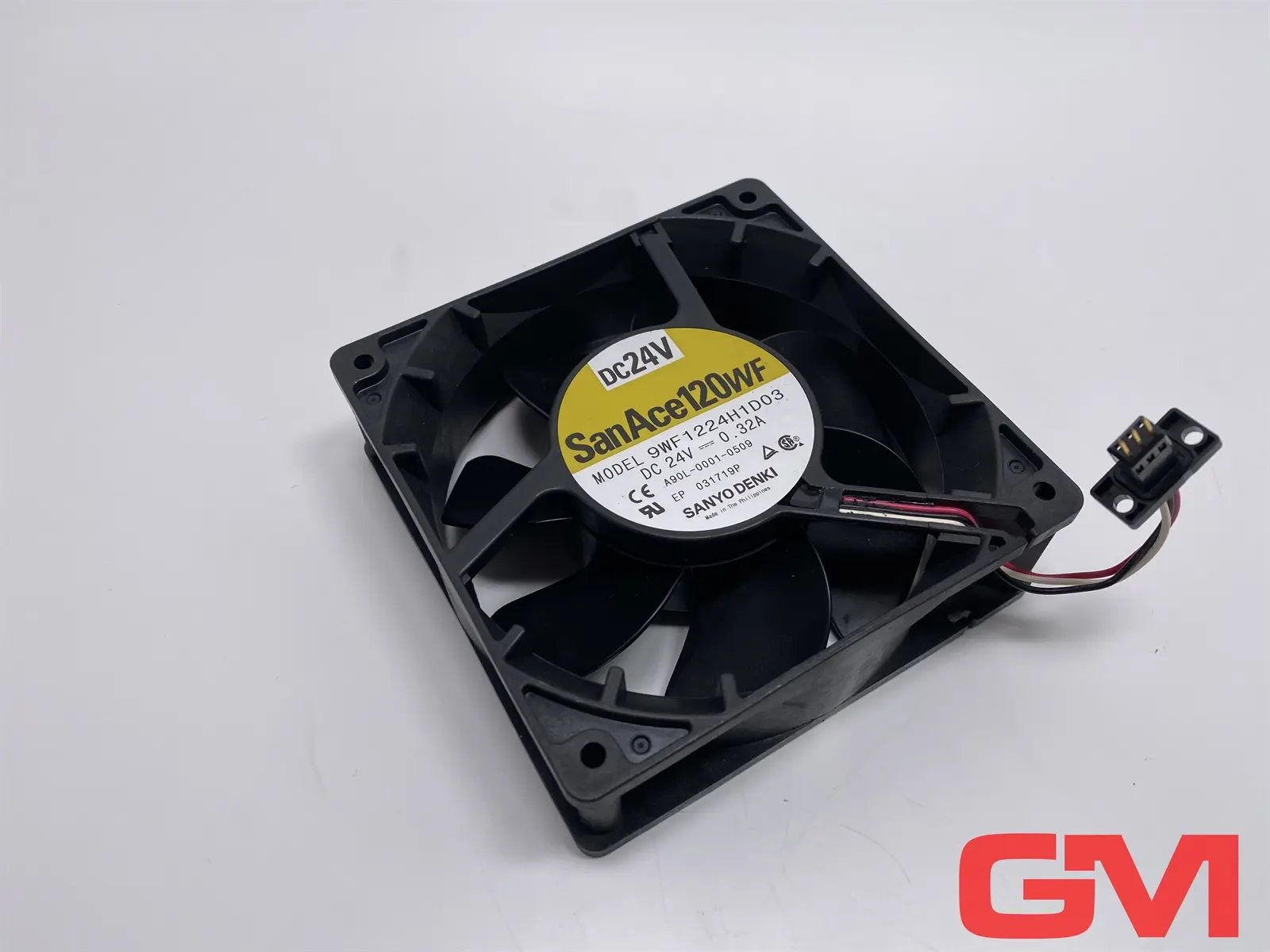Produktfoto 1 von Sanyo Denki DC Lüfter 9WF1224H1D03 DC fan DC24V SanAce120WF A90L-0001-0509