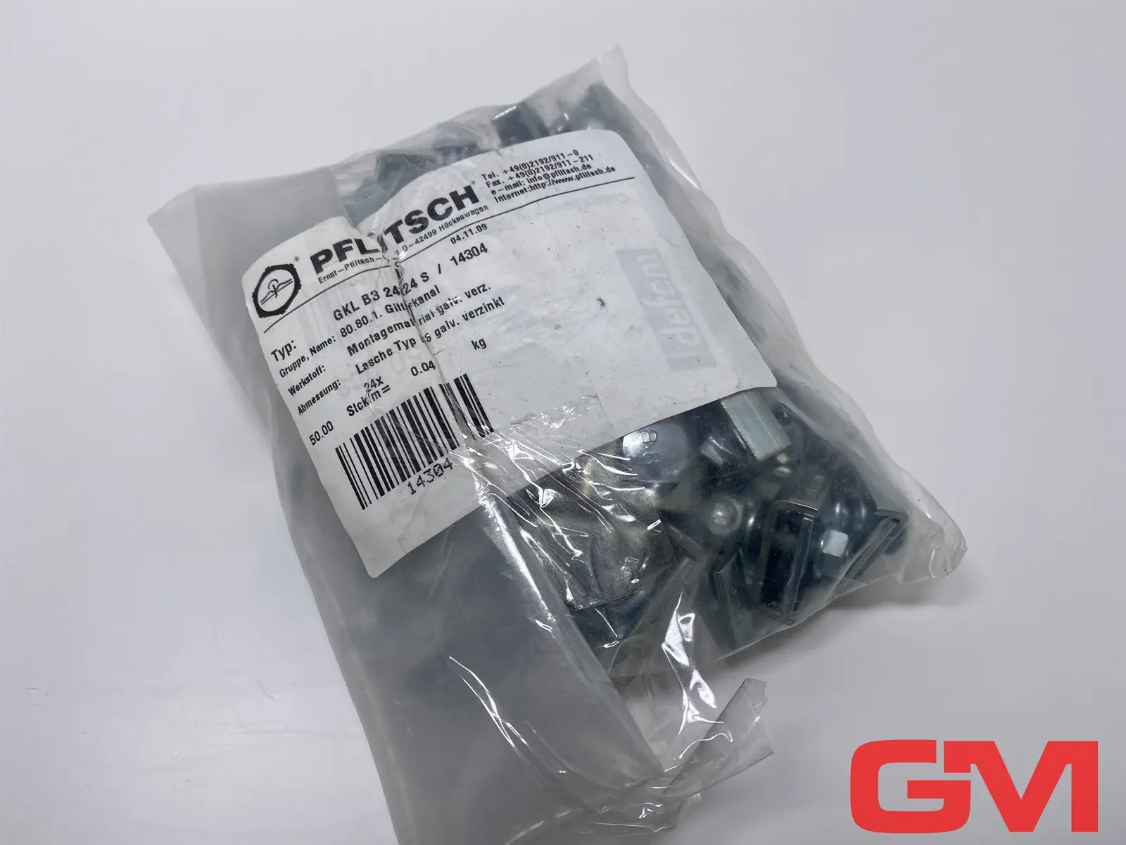Produktfoto 1 von VPE 50x Pflitsch Lasche GKL B3 24x24 mounting latch 14304 80.80.1 Gitterkanal