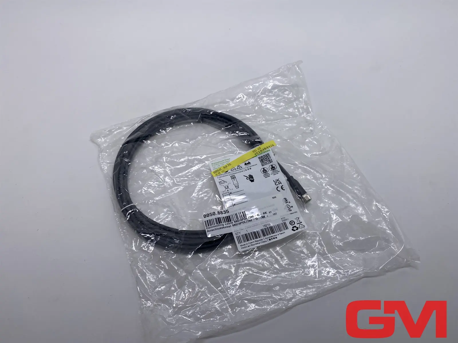 Produktfoto 1 von Murr Elektronik Anschluskabel 7000-08061-6310300 cable M8 Bu. 0° A-kod.
