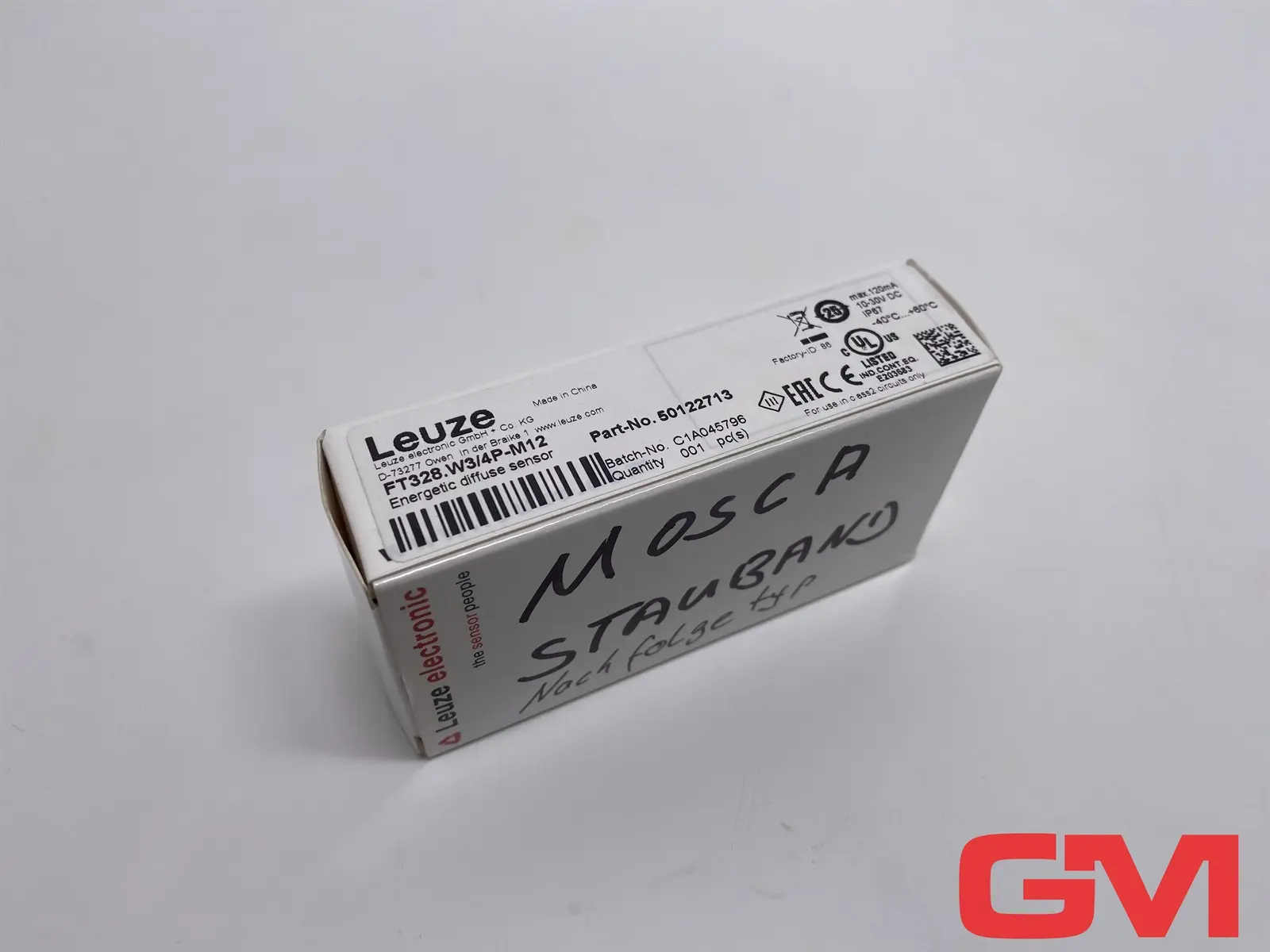 Produktfoto 1 von Leuze Lichttaster energetisch FT328.W3/4P-M12 energetic diffuse sensor 50122713