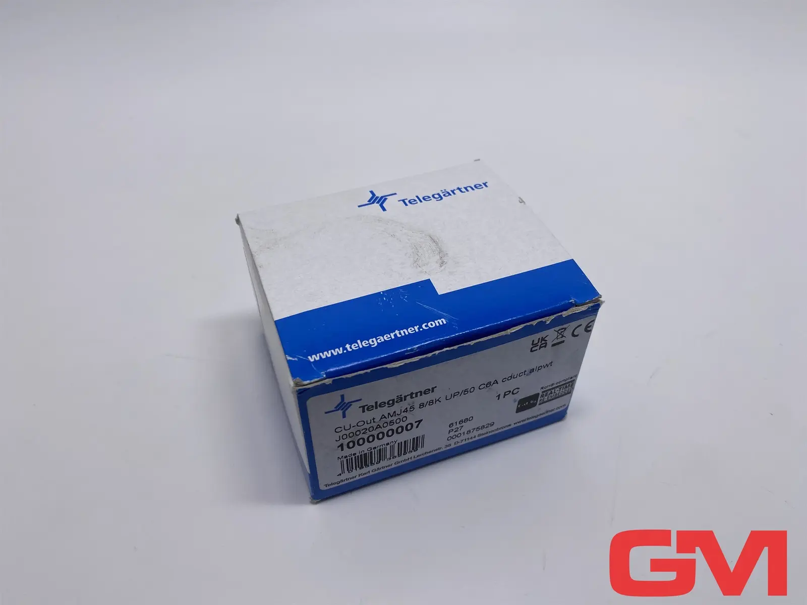 Produktfoto 1 von Telegärtner Anschlussdose CU-Out AMJ45 8/8K UP/50 C6A outlet 100000007